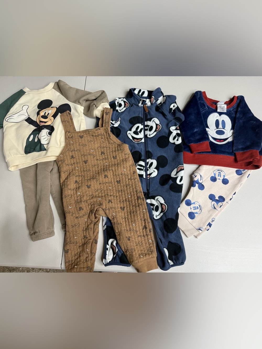 9M Disney Mickey Mouse Boys Clothes Bundle